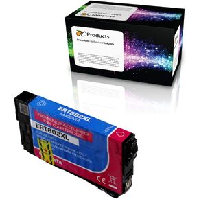 Remanufactured Ink Cartridge Replacement for Epson 802 802XL for Workforce Pro WF-4720 WF-4730 WF-4734 WF-4740 EC-4020 EC-4030 EC-4040 (Magenta)