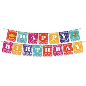راية عيد ميلاد سعيد لافتة عيد ميلاد سعيد لزخارف حفلة عيد ميلاد مكسيكية Cinco de Mayo Party Backdrop Supplies