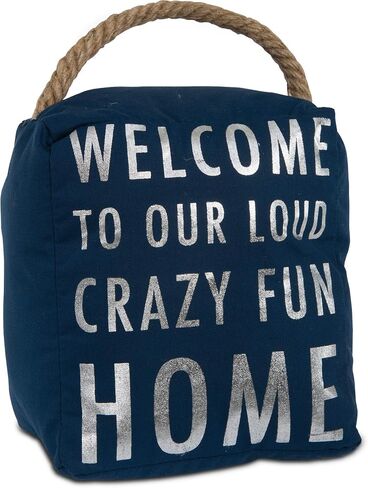 Pavilion Gift Company 72151 Bless This Home Door Stopper, 5 by 6-Inch , Gray,Tan/Beige/ White in Saudi Arabia