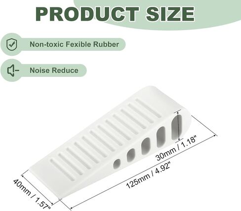 uxcell 1 Pcs Door Stoppers for Bottom of Door, 30mm/1.18 Inch Door Stops, Rubber Door Stopper Wedge Anti Slip, Window Stopper Door Stackable, Pink in Saudi Arabia
