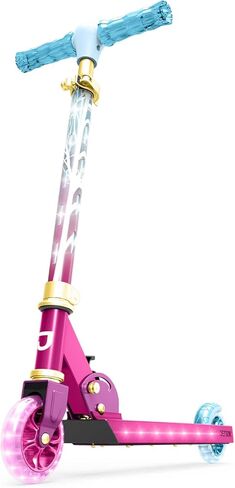 Jetson Character Kids Kick Scooter, LED Lights on Stem & Light-Up Wheels, Lightweight Frame, Height-Adjustable Handlebar, Lean-to-Steer System, Easy-Fold Mechanism in Kuwait