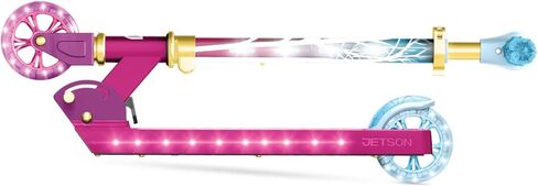 Jetson Character Kids Kick Scooter, LED Lights on Stem & Light-Up Wheels, Lightweight Frame, Height-Adjustable Handlebar, Lean-to-Steer System, Easy-Fold Mechanism in Kuwait