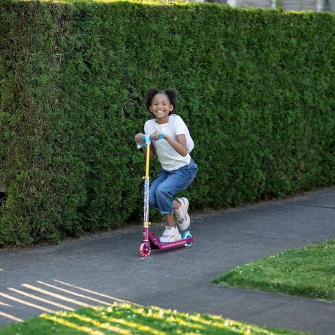 Jetson Character Kids Kick Scooter, LED Lights on Stem & Light-Up Wheels, Lightweight Frame, Height-Adjustable Handlebar, Lean-to-Steer System, Easy-Fold Mechanism in Kuwait