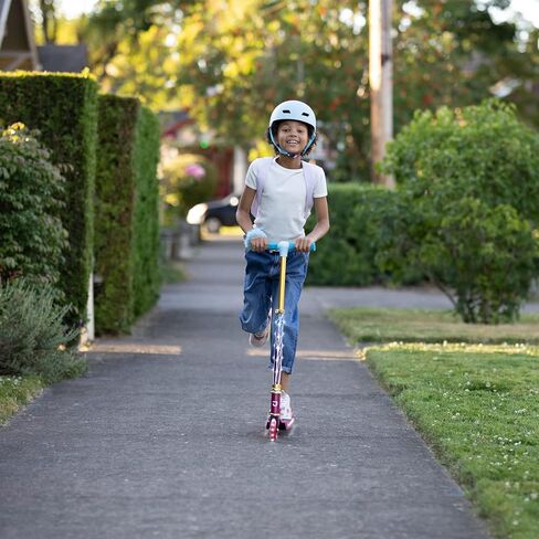 Jetson Character Kids Kick Scooter, LED Lights on Stem & Light-Up Wheels, Lightweight Frame, Height-Adjustable Handlebar, Lean-to-Steer System, Easy-Fold Mechanism in Kuwait