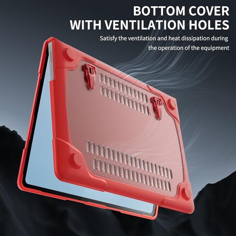 May Chen for Microsoft Surface Laptop 13.8 inch, 2024 Windows 11 AI + PC, 7th Edition Touchscreen Display, [Heavy Duty][Dual Layer] Kickstand Hard Case Cover with Rubberized TPU Bumper, Rose in Kuwait