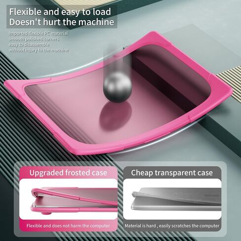 May Chen for Microsoft Surface Laptop 13.8 inch, 2024 Windows 11 AI + PC, 7th Edition Touchscreen Display, [Heavy Duty][Dual Layer] Kickstand Hard Case Cover with Rubberized TPU Bumper, Rose in Saudi Arabia