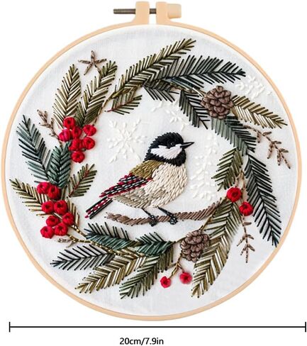 Huacan Embroidery Kit للبالغين المبتدئين ، مجموعات Easy Needlepoint للبالغين مع أنماط التطريز المختومة. in Kuwait