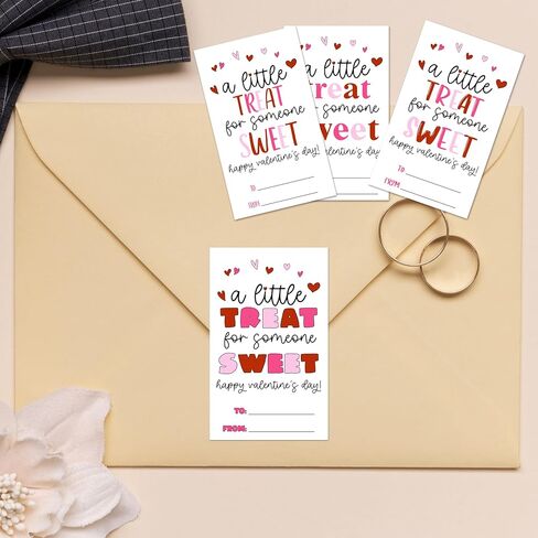 Happy Valentine's Sticker Set - 40 Pcs Watercolor Self-Adhesive Label for Valentine Gift Wrapping, 4 Different Designs Gift Tag for Goodie Bags, Party Supplies & Decor -A05 in Saudi Arabia
