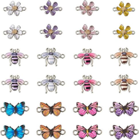 Cheriswelry 32Pcs Light Gold Elephant Alloy Enamel Pendants Elephant Metal Enamel Charms 26mm Animal Dangle Charms for DIY Necklace Earring Bangle Jewelry Making Crafts Decoration in Kuwait