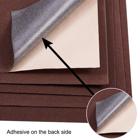 Benecreat 20pcs Velvet (بني) ألواح خلفية لزجة ، ورقة A4 (8.3 "× 11.8") متعددة الأغراض المتينة ذاتية ومقاومة للماء لفن عيد الميلاد في عيد الميلاد ، وصنع الحرف اليدوية in Saudi Arabia