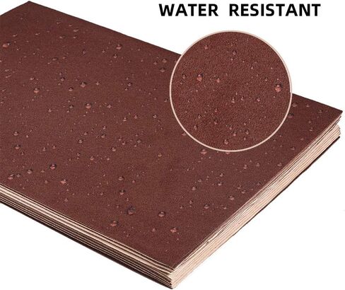 Benecreat 20pcs Velvet (بني) ألواح خلفية لزجة ، ورقة A4 (8.3 "× 11.8") متعددة الأغراض المتينة ذاتية ومقاومة للماء لفن عيد الميلاد في عيد الميلاد ، وصنع الحرف اليدوية in Saudi Arabia