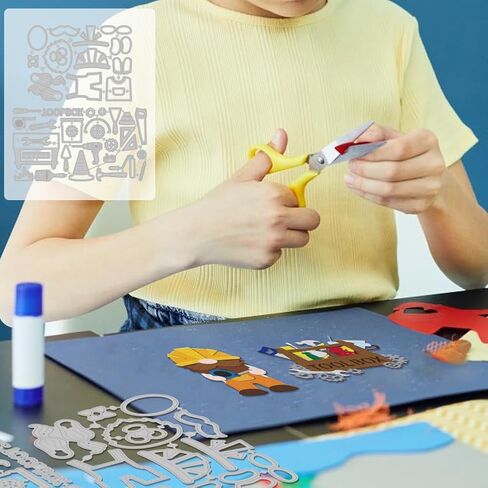 MAYJOYDIY Gnome Worker Metal Die Cuts Gnome Repair Tool Cutting Dies Tool Box Gear Workman Carbon Steel Embossing Stencils for DIY Card Scrapbooking Photo Album Craft Decor in Saudi Arabia