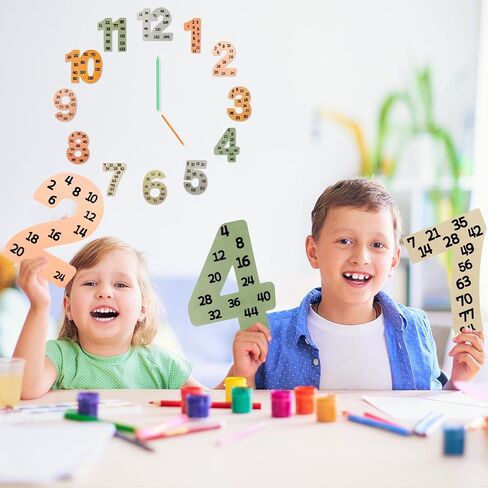 ملصقات متعددة من الرياضيات من 1 إلى 12 ، ملصق التعلم في رقم بوهو ، ملصقات حقائق الرسم البياني ، أرقام عد الضرب أوقات جدول الجدول للالتفئة في الفصل الدراسي (النمط 2) in Kuwait