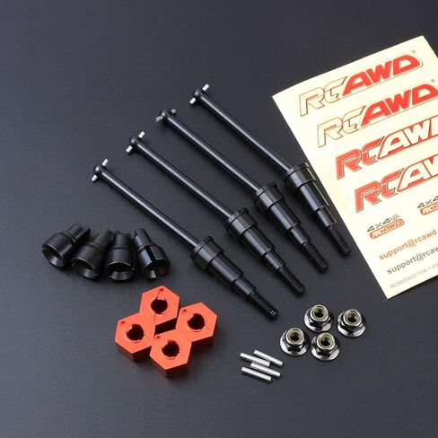 RCAWD Typhon Granite GROM 40CrMo Driveshafts & 10 mm Wheel Hex Set & Diff Outdrive Axles & M4 Wheel Nuts for ARRMA 1/18 1/14 RTR, 60% Upgrades #ARA311198 in Saudi Arabia