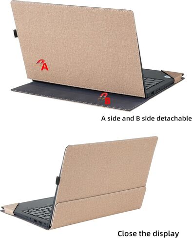 غطاء الكمبيوتر المحمول لـ Dell XPS 13 9350 9345 9340 9315 XPS 13 Plus 9320 شامل شامل 13.4 "2 في 1 PU الجلود الداخلية (الأزرق) in Saudi Arabia