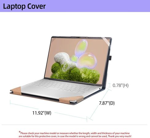 غطاء الكمبيوتر المحمول لـ Dell XPS 13 9350 9345 9340 9315 XPS 13 Plus 9320 شامل شامل 13.4 "2 في 1 PU الجلود الداخلية (الأزرق) in Saudi Arabia