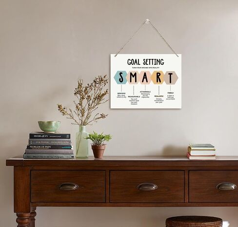 Therapy Decor, Inspirational Motivational Wall Art, Social Worker Office Decor, Kids Behavior Chart for School Classroom, Turns Your Dreams into Reality Wood Sign in Saudi Arabia
