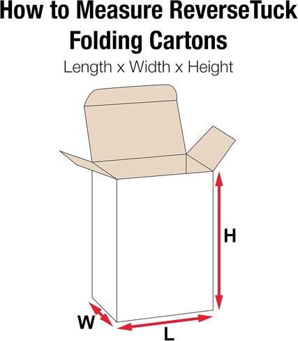 Aviditi RTD2 Reverse Tuck Folding Cartons, 2 1/2" x 1 3/4" x 4", Kraft (Pack of 500) in Kuwait