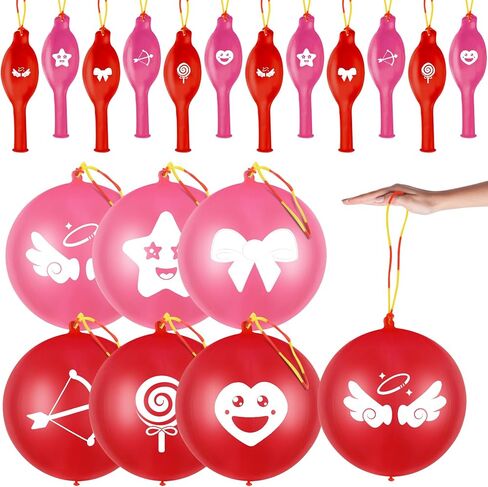 36 Pcs Farm Animals Punch Balloons with Rubber Band Handle Heavy Duty Farm Animals Themed for Kids Party Favors (Farm Animals Themed, 36) in Kuwait