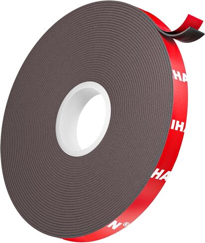 Double-Sided Tape Heavy Duty, Foam Mounting Sticky Tape (1 Roll, 0.4 in x 16.4 FT), Two Sided Strong Adhesive Gel Tape for Wall, Narrow Tape Strips for Home Office Decor, DIY Craft, LED Strip Light in Kuwait
