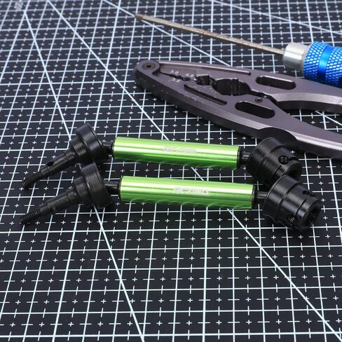 RCAWD Steel Rear Driveshaft for Arrma 1/10 Gorgon 4X2 MEGA 550 Drive Shaft Upgrades Part Green in Kuwait