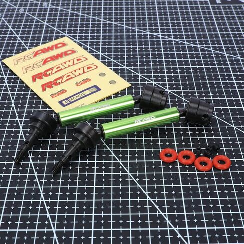 RCAWD Steel Rear Driveshaft for Arrma 1/10 Gorgon 4X2 MEGA 550 Drive Shaft Upgrades Part Green in Kuwait