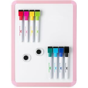 Mr. Pen- Dry Erase Board, 12.5" x 9.5" with 8 Dry Erase Markers and 2 Board Magnets, Small Whiteboard, Mini White Board, White Board Dry Erase, Small Magnetic Board, Magnetic White Board