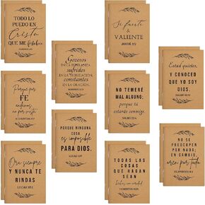 Kosiz 20 Pcs Spanish Christian Gift Bible Journal Verse Inspirational Notebooks Christian Prayer Journal Regalos Cristianos En Español Scripture Mini Notepad for Women Sunday School Church Favors