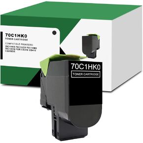 CS310 Black Toner Cartridge Replacement for Lexmark 70C1HK0 for CS310 CS410 CS510de Printer, (4,000 Pages)