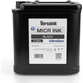 VersaInk-Nano Black MICR Ink -100ml – Magnetic Ink for Check Printers and All-in-One Inkjets, MICR Black (VIMB1S-6512)