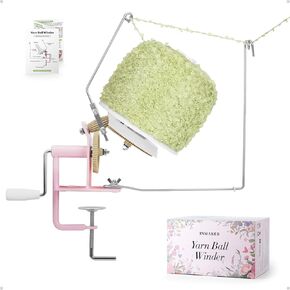 INMAKER Yarn Winder, 10oz Yarn Ball Winder Large Capacity for Crocheting, Yarn Spinner for Yarn Cake Maker