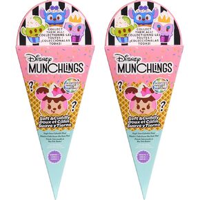 Just Play Disney Munchlings Single-Serve Scented Collectible Plush 2-Pack, 4.5-inch Stuffed Animal, Kids Toys for Ages 0