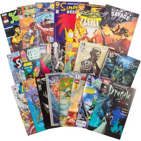 20 مجموعة متنوعة من الكتب الهزلية مجموعة الهدايا- مجموعة مذهلة من DC ، Marvel & Indie Publishers- جميعهم جدد ، مختلفون ، بدون غمشة- مجموعة عطلة X-MAS رائعة لأي معجبين خارقين أو رواية رسومية