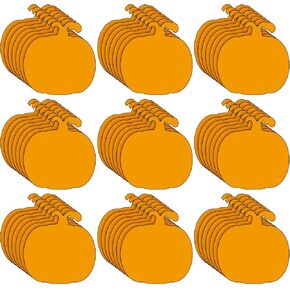Geyee 100 Pcs Shamrock Cutouts St. Patricks Day Decorations Green Clover Cutouts Leaf Accents Cutouts for Teacher Kids Classroom Bulletin Board Chalkboard Wall Decor(Pumpkin)