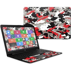 MightySkins Skin Compatible with HP 17t Laptop 17.3" (2017) - Red Camo | Protective, Durable, and Unique Vinyl Decal wrap Cover | Easy to Apply, Remove, and Change Styles | Made in The USA
