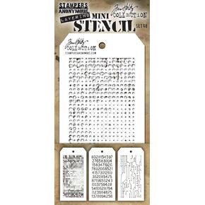 Tim Holtz - Stampers Anon Mini Stencil, Set #48