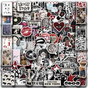 Y2K Stickers, 100PCS Aesthetic Downtown Girls Stickers Pack Grunge Stickers Retro Stickers Cool Stickers for Adults Boys Girls Teen Waterproof Vinyl Stickers for Kindle Water Bottle Laptop Phone