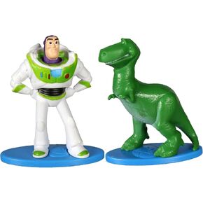 Pixar Toy Story 4 Mini Figures Cake Toppers Set of 2 - Buzz Lightyear and Rex