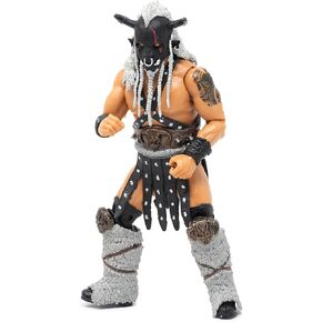 Boss Fight Studio Black Taurus ، Legends of Lucha Libre Fanaticos Action Action Figure - تمثال مفصلي للغاية مع تصميم أصيل ، ونحت مفصل ، وبطاقة نفطة الأعمال الفنية المخصصة - 1:12 in Kuwait