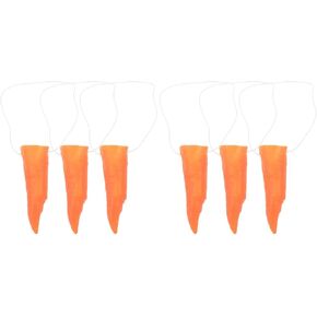 Bestonzon 6 PCS Carrot Nose Diy Snowman Snowman Nose Carnival Carnival Compans Cosplay Cosplay Nose