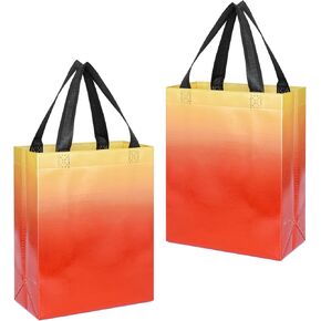 KEYYOOMY 20 Pcs Green Gift Bags with Handles Medium Size- 8x4x10 In Glossy Reusable Gift Bag with Handles- Shiny Holographic Party Favor Bags, Birthday Goodie Bags, Wedding Gift Bag