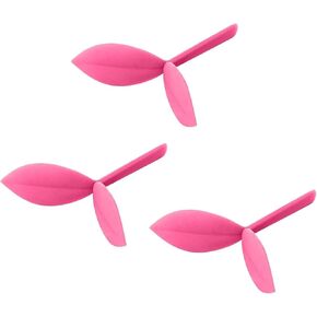 3Pcs Pink Sprouting Seedling Bookmarks -Cute Mini Grass Buds Bookmarks -Funny Flexible Book Marker Novelty Pink Buds Book Decorations Students Teachers