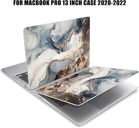YSCLBAHUK for MacBook Pro 13 inch Case 2022 2021 2020 Release A2338 M2 M1 A2289 A2251 Cover, Printed Pattern Plastic Hard Shell Cover for MacBook Pro 13.3-inch A2159 A1989 A1706 2016-2019, Marble in Kuwait