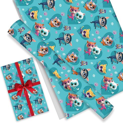 4Pack Wrapping Paper 20X30 inch for Baby Shower Kids McQueen Birthday Party Decorations Wedding DIY Crafts Gift Packing Birthday McQueen cars Decoration (car) in Kuwait