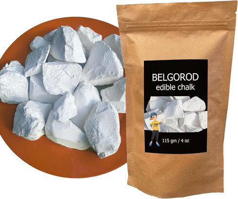 Belgorod Edible Chalk – Chalk Chunks for Eating, Pica Cravings, and ASMR – Hand-Picked, Pure, and Additive-Free – 4oz (115g) in Saudi Arabia