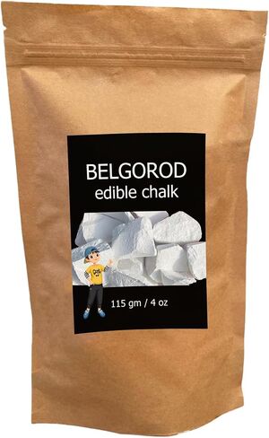 Belgorod Edible Chalk – Chalk Chunks for Eating, Pica Cravings, and ASMR – Hand-Picked, Pure, and Additive-Free – 4oz (115g) in Saudi Arabia
