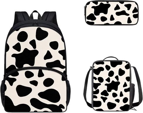 3 Pieces Galaxy Butterfly Backpacks Set For Girls With Lunch Case Shoulder Strap Large Pencil Case With Pen Solt for Women Girls Black Blue Bookbag for School in Kuwait