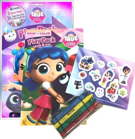 True and The Rainbow Kingdom Party Favors Pack ~ Bundle of 12 Play Packs Filled with Stickers, Coloring Books, and Crayons (True and The Rainbow Kingdom Party Supplies) in Kuwait