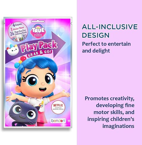 True and The Rainbow Kingdom Party Favors Pack ~ Bundle of 12 Play Packs Filled with Stickers, Coloring Books, and Crayons (True and The Rainbow Kingdom Party Supplies) in Kuwait