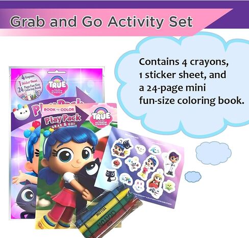 True and The Rainbow Kingdom Party Favors Pack ~ Bundle of 12 Play Packs Filled with Stickers, Coloring Books, and Crayons (True and The Rainbow Kingdom Party Supplies) in Kuwait